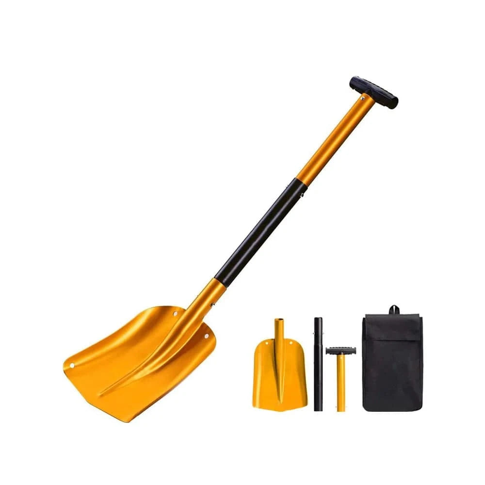 bicycle gear smoothness-Telescopic Snow Shovel Lightweight Sport Utility Snowmobile Shovel Retractable Camping Shovel Snow Removal Tool