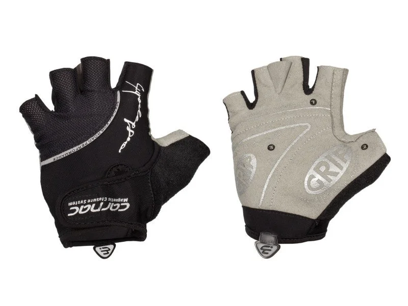 bicycle pad efficiency-Black Carnac Superleggero Summer Road Racing - Cycling Gloves