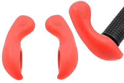 bicycle tire weight-OUTLAND SHORT SKI TYPE BAR ENDS,KRATON RUBBER STUBBY BAR END RED 69% OFF RRP