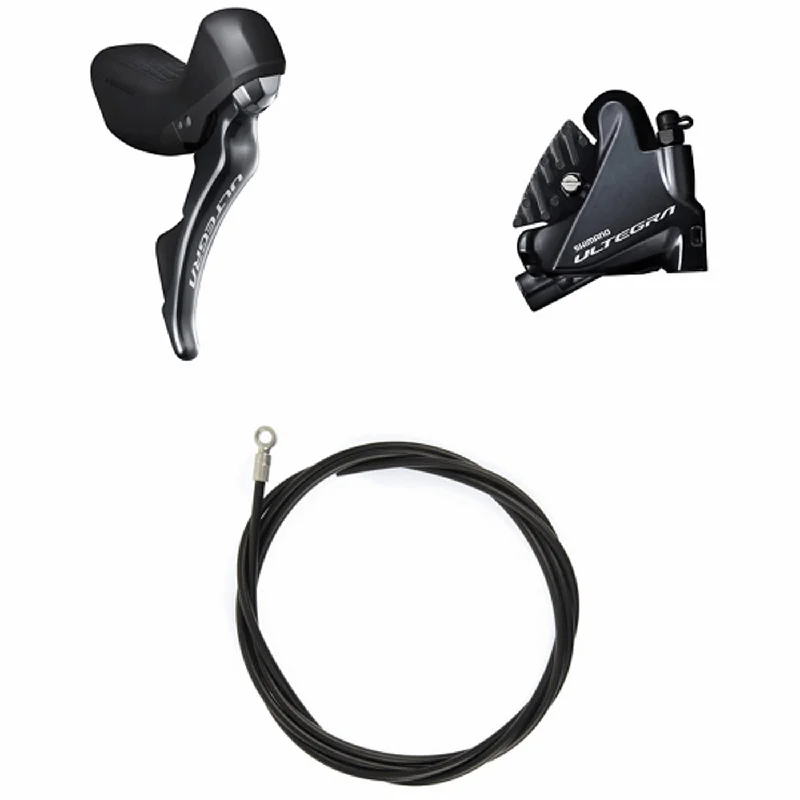 bicycle brake responsiveness-Kit freno a disco idraulico Shimano Ultegra R8020 + BR-R8070 - Posteriore