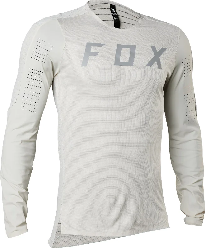 bicycle endurance comfort-FOX FLEXAIR PRO LS JERSEY - VINTAGE WHITE