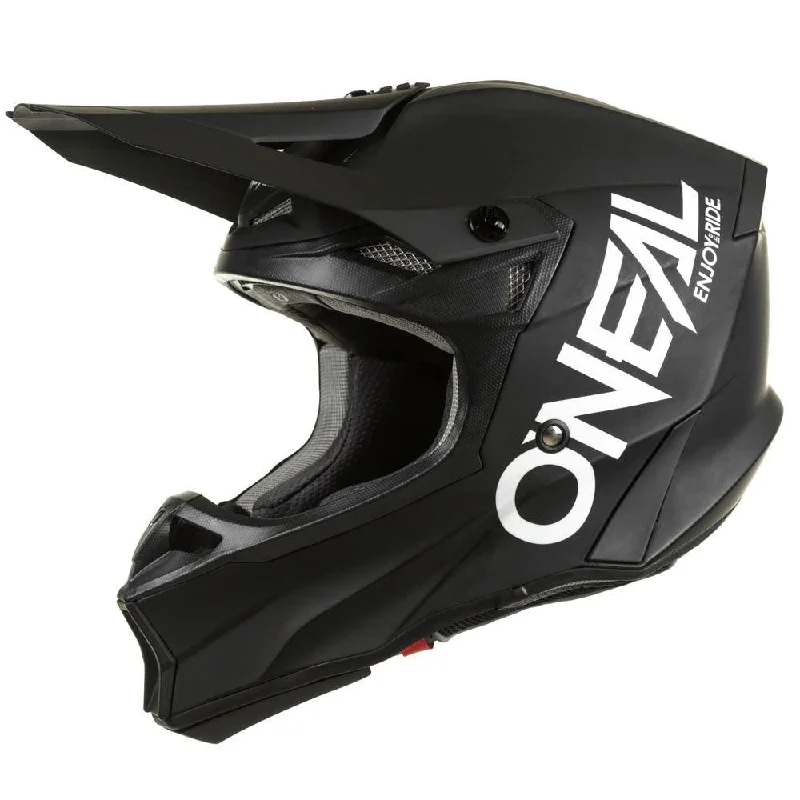 bicycle gear adaptability-ONEAL 2025 10 SRS ELITE HELMET - BLACK/WHITE