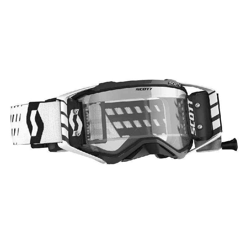 bicycle sidewall toughness-SCOTT 2021 PROSPECT WFS GOGGLE - BLACK/WHITE (CLEAR)