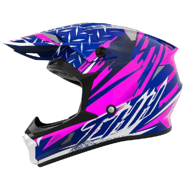 bicycle frame comfort-THH T710X ASSAULT YOUTH HELMET - PINK/BLUE