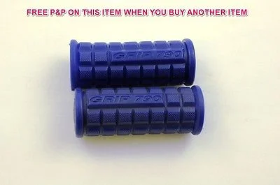 bicycle pedal robustness-PAIR BLUE CHILDS BIKE-TRIKE-SCOOTER HANDLEBAR GRIPS 80mm KIDDIES CHILDREN CYCLE