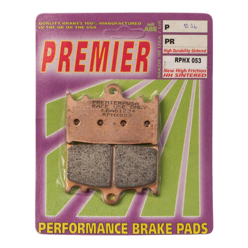 bicycle shoe responsiveness-Premier Brake Pads - RPH Sintered Racing Only