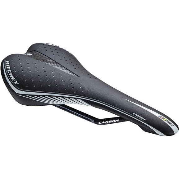 bicycle tire comfort-Ritchey Streem WCS Saddle CrN-Ti  145mm - Black