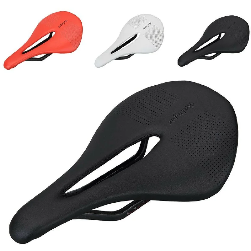 bicycle tire responsiveness-Carbon+Leather Road Bike Saddle MTB Bicycle Saddles Mountain Bike Racing Saddle PU Breathable Soft Seat Cushion Carbon Rails