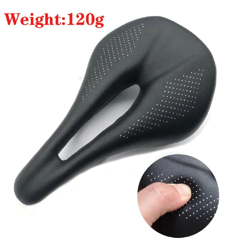 bicycle tire robustness-Full Carbon Bicycle Saddle MTB/Road Bike Saddles Ultralight Breathable Comfortable Seat Cushion 120g Cycling Seat Parts