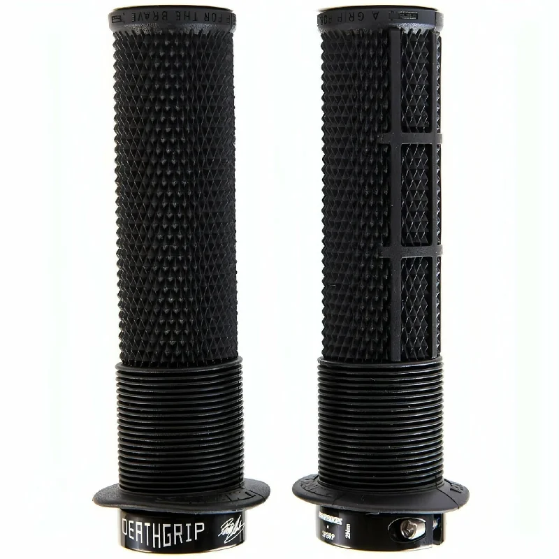 bicycle paint resilience-DMR Brendog DeathGrip Flanged Grips - Black