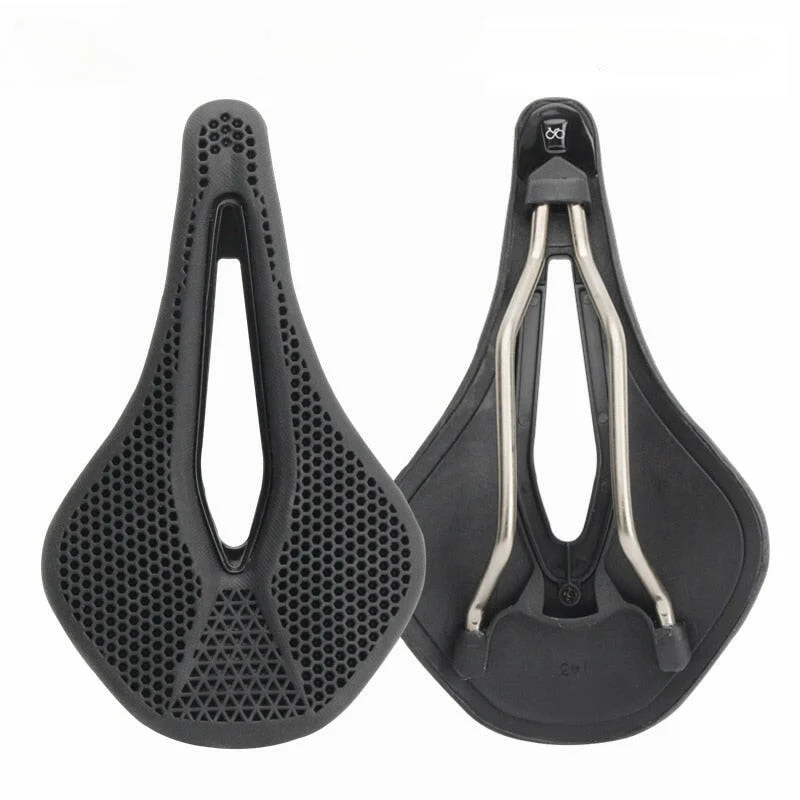 bicycle pad adaptability-RIRO MTB 3D Bicycle Saddle Honeycomb Bionic Structure Comfortable Cushion Wear-resistant Durable Non-slip Road Bike Accessories