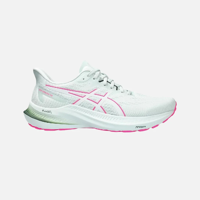 bicycle pad strength-Asics GT-2000 12 Women's Running Shoes - Pure Aqua/White