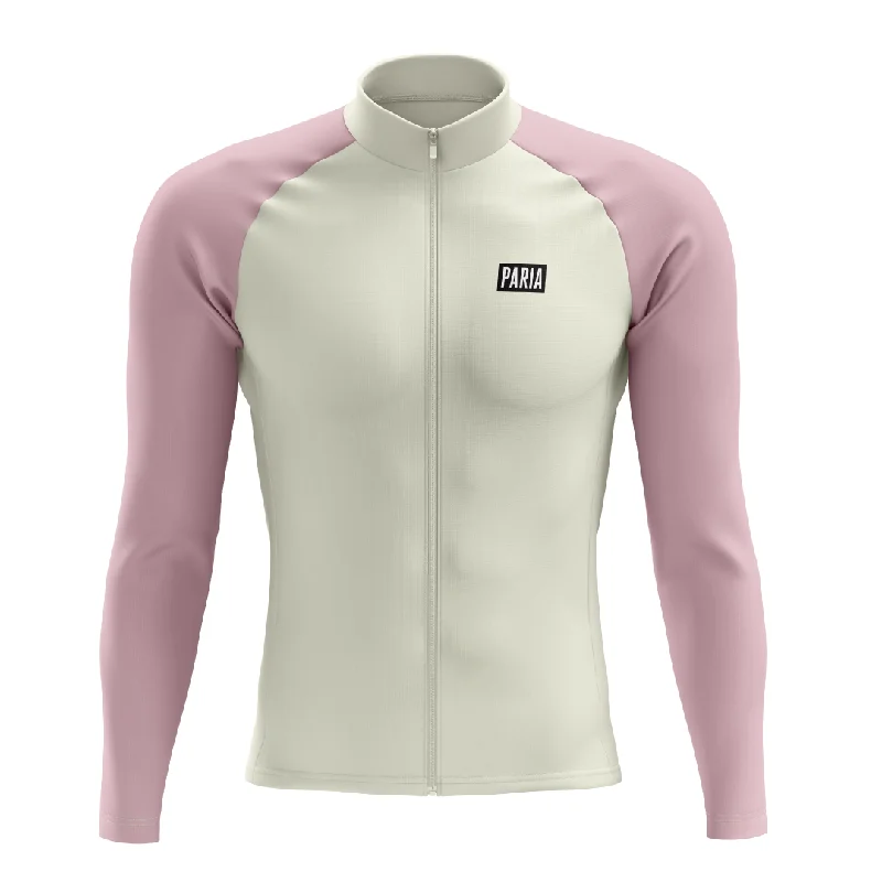 bicycle sidewall efficiency-Pastel Long Sleeve Winter Jersey