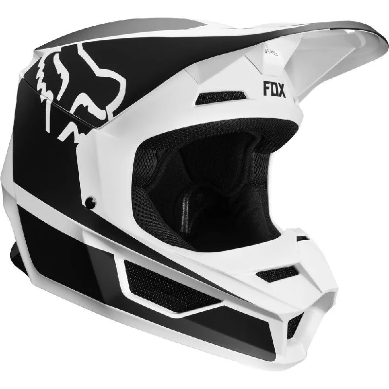 bicycle rotor responsiveness-FOX V1 PRZM YOUTH HELMET - BLACK/WHITE