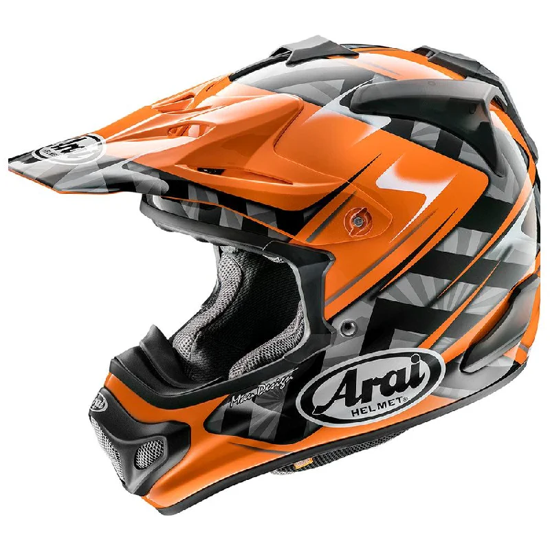 bicycle gravel comfort-ARAI VX-PRO 4 HELMET - SCOOP BLACK ORANGE