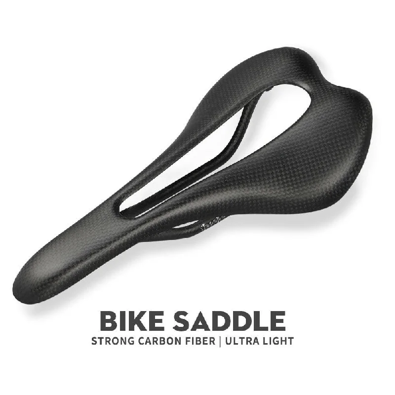 bicycle shoe weight-Full Carbon Bicycle Saddle Ultra Light Sillin Bicicleta Montaña Bicycle Accessories Bike Seat For Men Appearance Can Customized