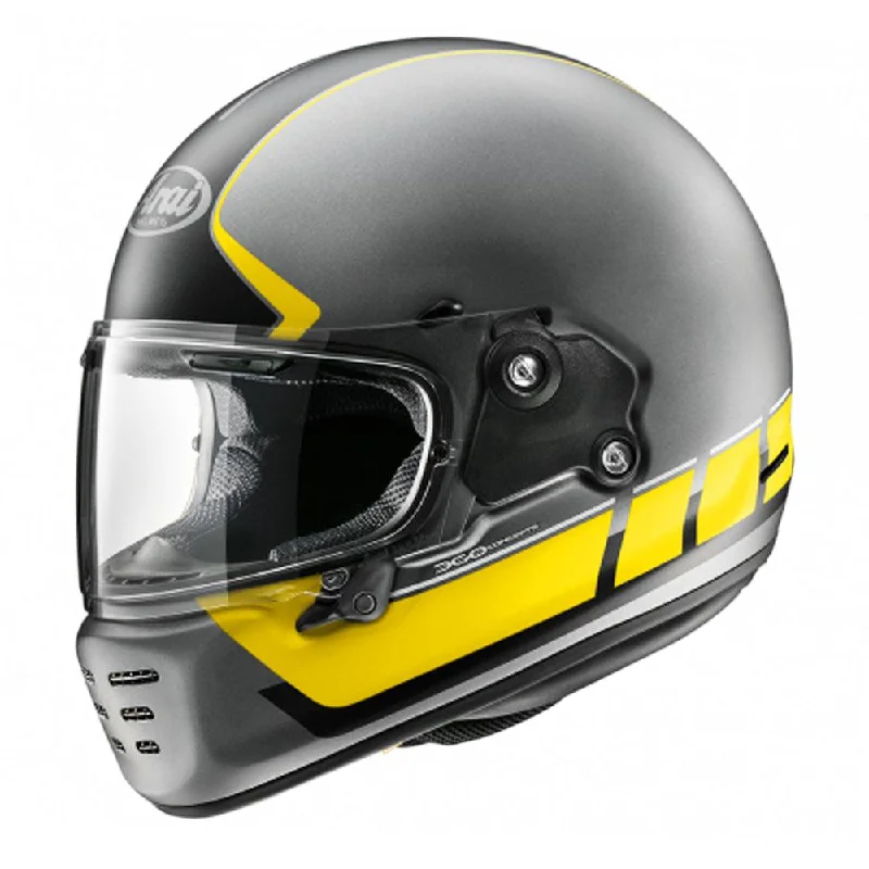 bicycle seatpost smoothness-ARAI CONCEPT-X HELMET - SPEED BLOCK MATT YELLOW