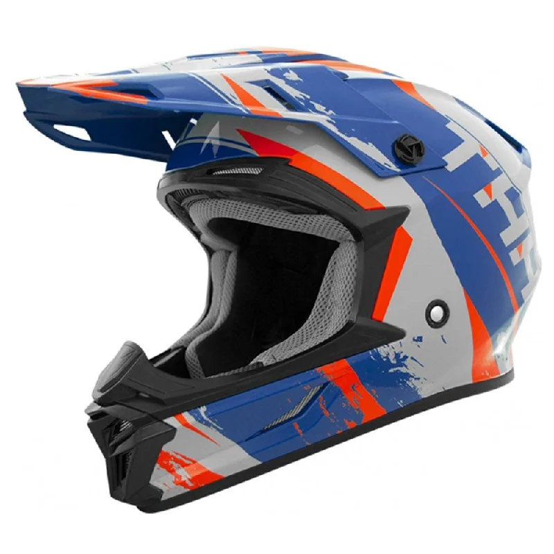 bicycle cleaner comfort-THH T710X RAGE YOUTH HELMET - MATT BLUE/ORANGE