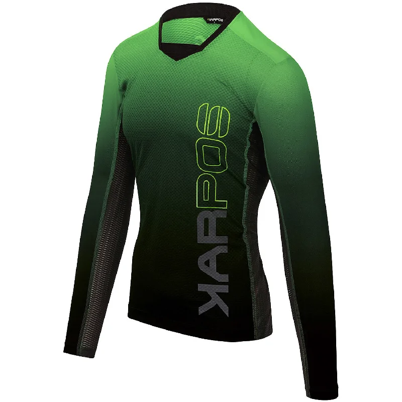 bicycle tire toughness-Maglia maniche lunghe Karpos Jump - Verde nero