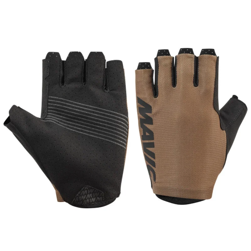 bicycle handlebar robustness-Mavic Cosmic Glove Road Glove - Bronze