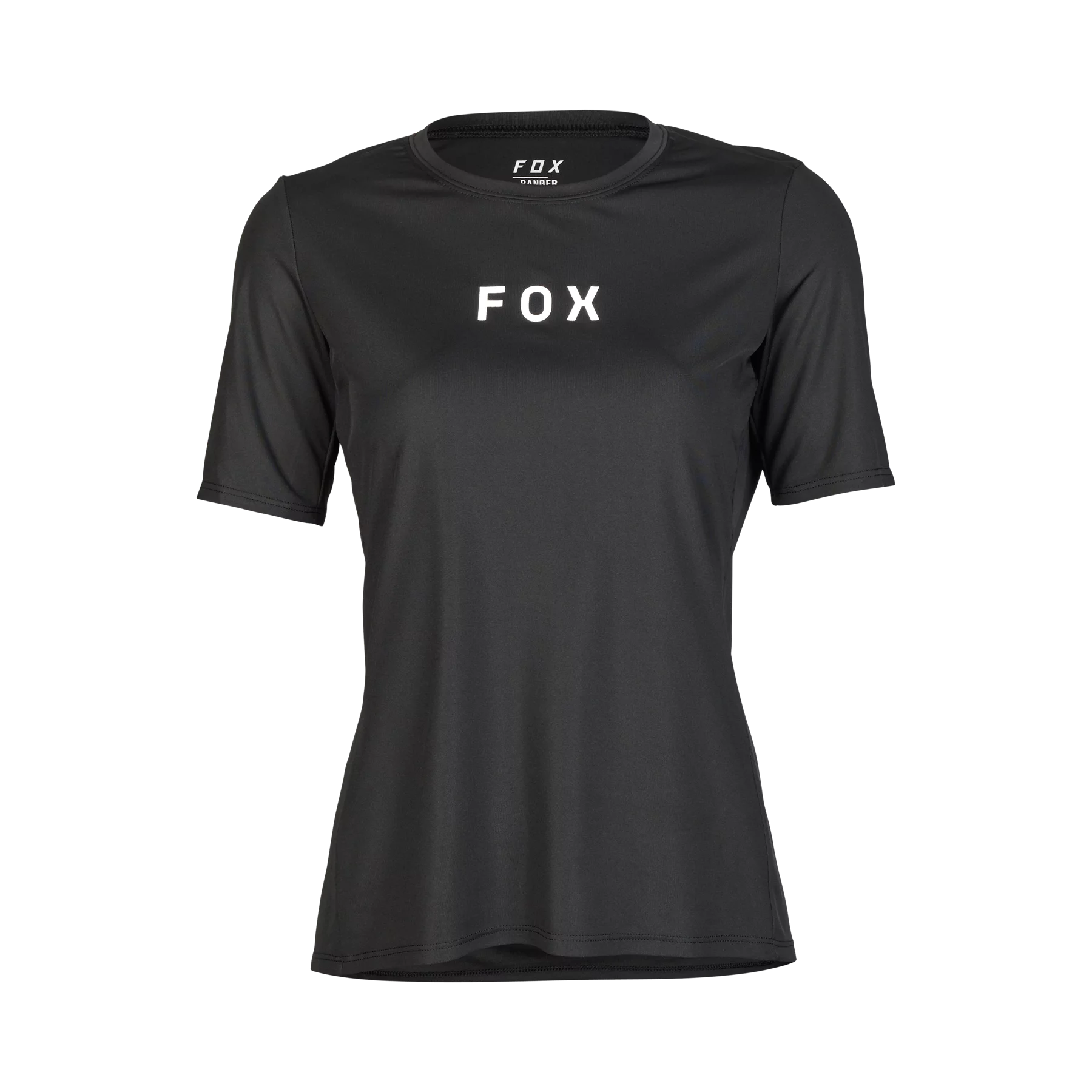 bicycle lever weight-Fox Racing Ranger Short Sleeve MTB Jersey - Wordmark - Womens - Black