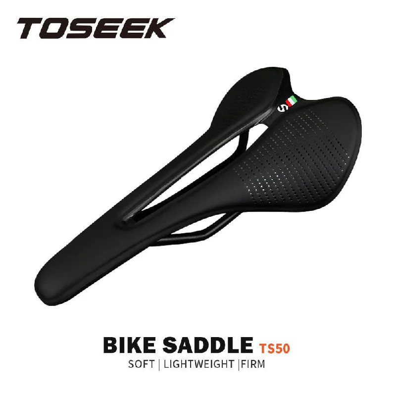 bicycle stand precision-TOSEEK Ultralight Breathable Comfortable Seat Cushion Narrow and Small Saddle Recommended For Women Bike Saddle Parts Components