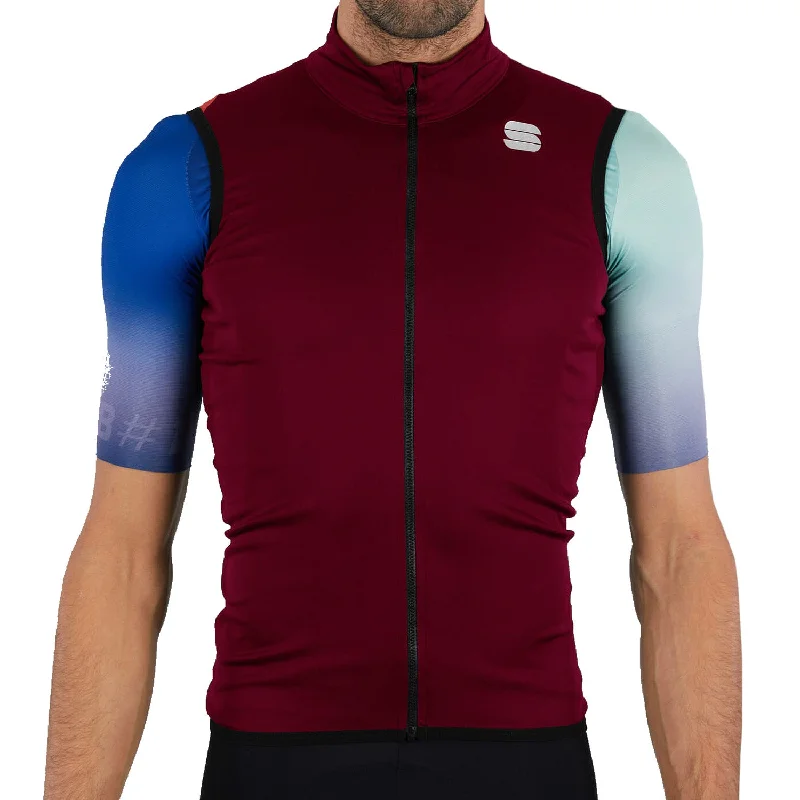 bicycle cleat robustness-Gilet Sportful Fiandre Light Norain - Bordeaux