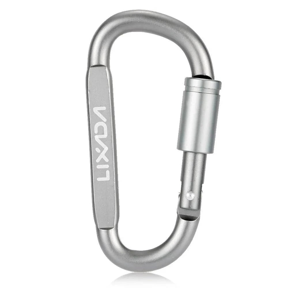 bicycle pedal strength-Lixada 1Pcs D-Ring Carabiner Camping Survival Tool Outdoor Key Chain Climbing Carabiner Screw Lock Hook Aluminum Hanging Buckle