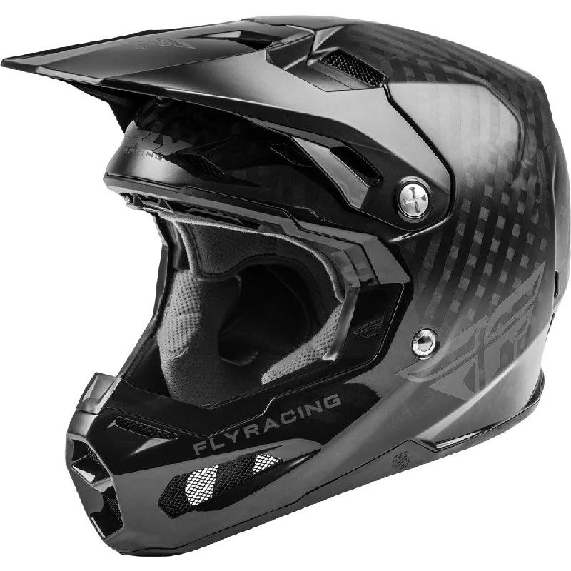 bicycle valve precision-FLY FORMULA CARBON SOLID YOUTH HELMET - BLACK