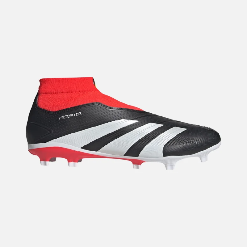 bicycle sidewall versatility-Adidas Predator League Laceless Firm Ground Unisex Football Shoes -Core Black/Cloud White/Solar Red