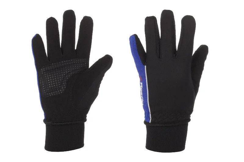 bicycle sidewall aerodynamics-ROECKL PICARDIE JUNIOR BIKE GLOVE THINSULATE HIGHLY COMFORTABLE- DURABLE BLUE