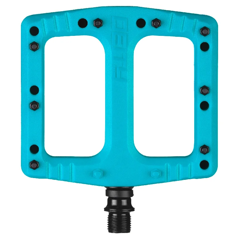 bicycle tool versatility-Deity Deftrap Pedals Turquoise