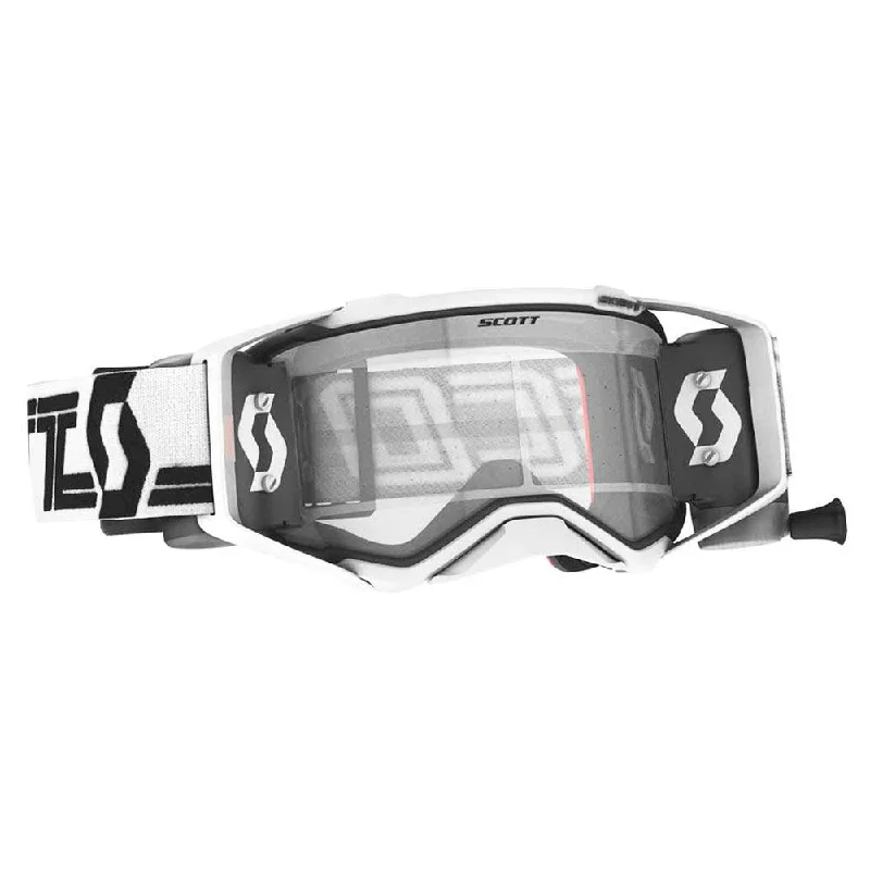 bicycle rust toughness-SCOTT 2021 PROSPECT SUPER WFS GOGGLE - WHITE/BLACK (CLEAR)