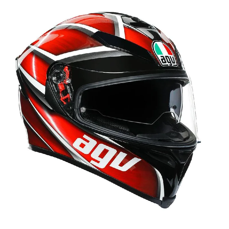 bicycle pedal responsiveness-AGV K5 S TEMPEST HELMET - BLACK/RED