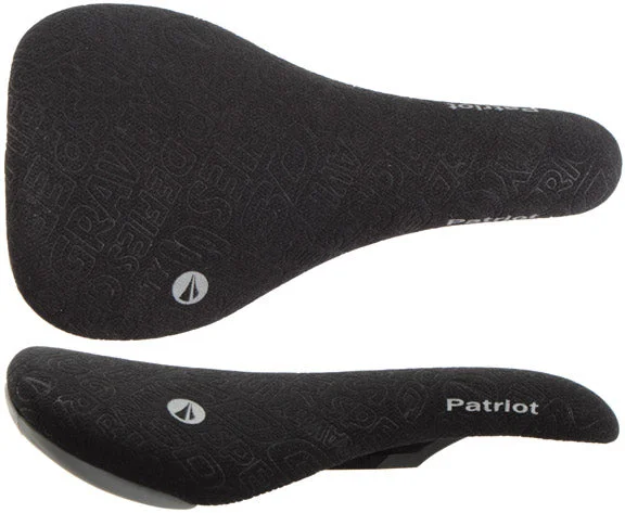 bicycle rotor robustness-SDG Patriot I-Beam Saddle Black/Gray