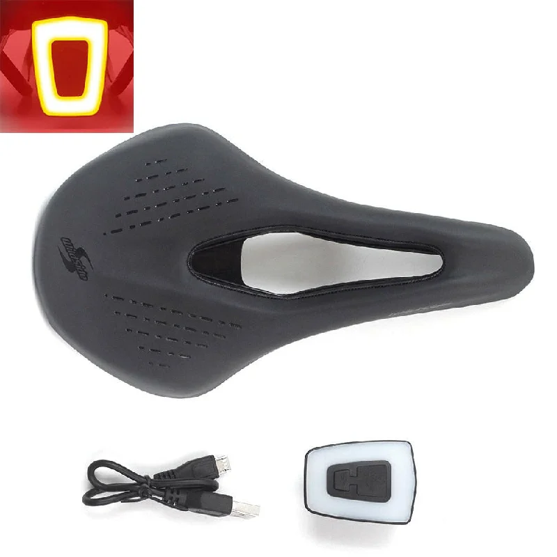 bicycle cleat performance-WILDSIDE Bike Saddle  Light Ergonomic Bicycle Saddles with Chargeable Cushion Shockproof Breathable Soft Road MTB Cycling Parts